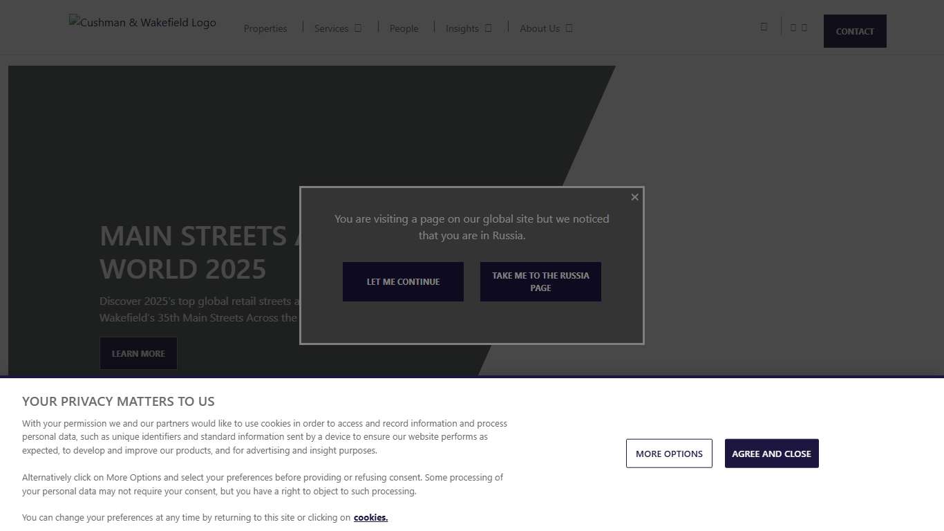 Cushman & Wakefield Commercial Real Estate Brokers & Services Cushman & Wakefield