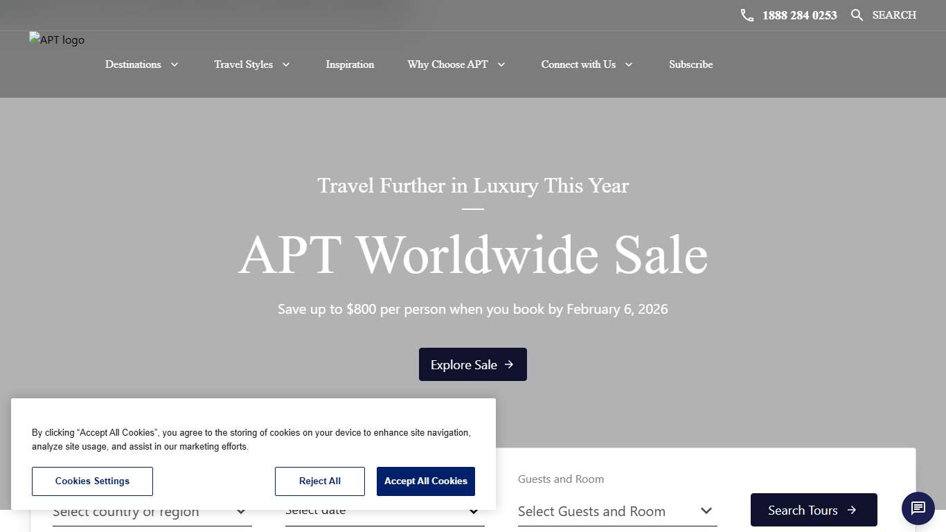 APT Luxury Travel All-inclusive Tours, Cruises and Rail - APT US - APT
